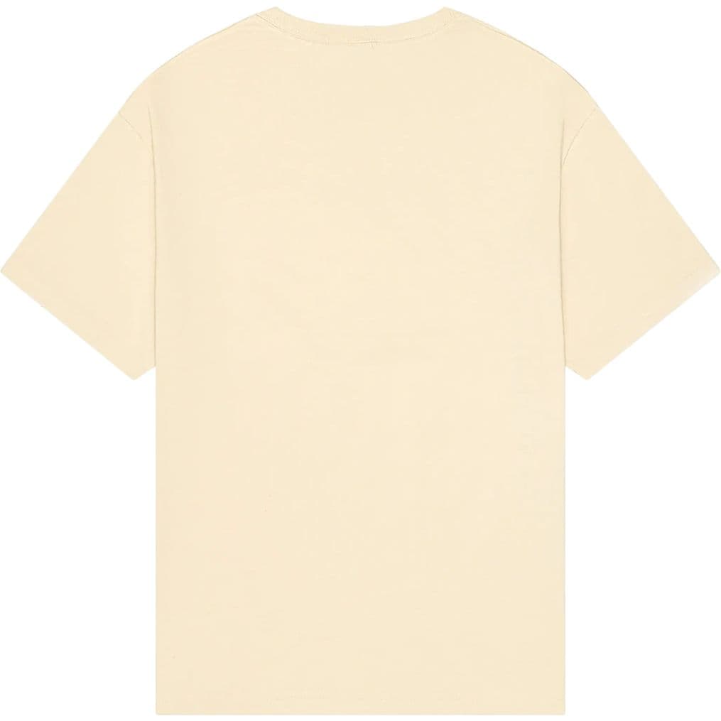 Blank beige t-shirt, back view