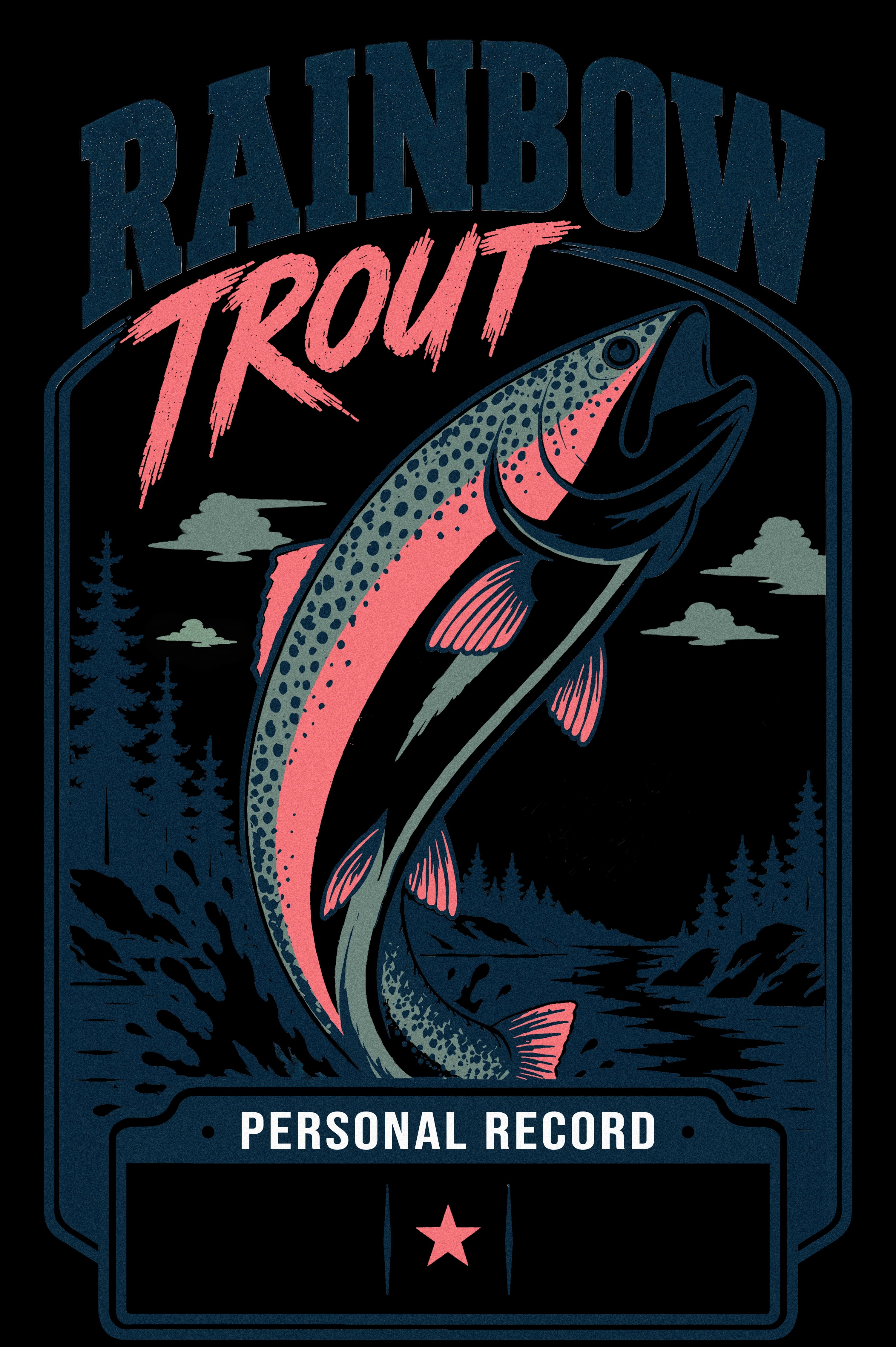 Rainbow Trout personal record artwork